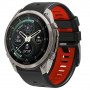 Tech-Protect Iconband Pro -kellonranneke Garmin Fenix 5X / 5X Plus / 6X / 6X Pro / 7X / 8 / 8 Pro / 9 / 9 Pro (47 mm), musta / punainen