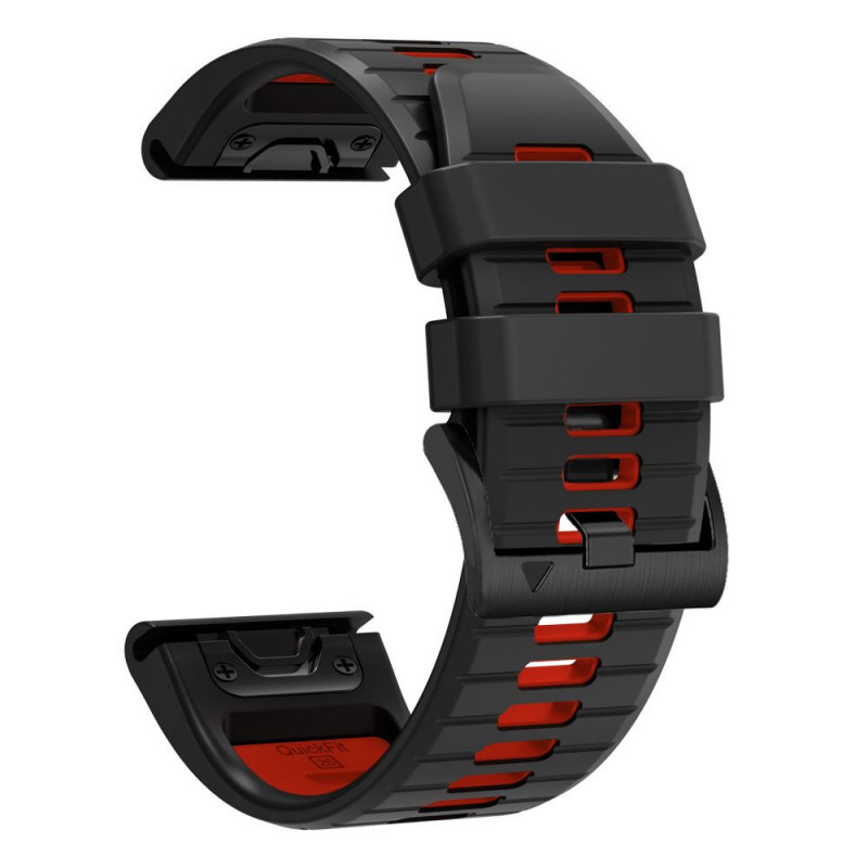 Tech-Protect Iconband Pro -kellonranneke Garmin Fenix 5X / 5X Plus / 6X / 6X Pro / 7X / 8 / 8 Pro / 9 / 9 Pro (47 mm), musta / punainen