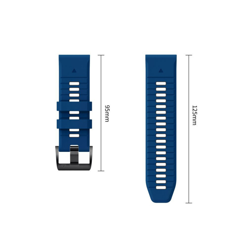 Tech-Protect Iconband Pro THP6047 -kellonranneke Garmin Fenix 5X / 5X Plus / 6X / 6X Pro / 7X / 8 / 8 Pro / 9 / 9 Pro (47 mm), laivastonsininen / musta