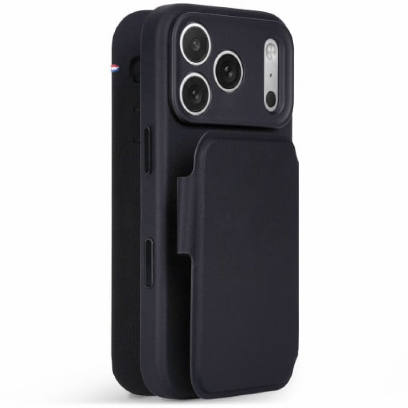 Decoded Textured Silicone Detachable Wallet -lompakkokotelo Apple iPhone 18 Pro / iPhone 17 Pro -puhelimelle, phantom black