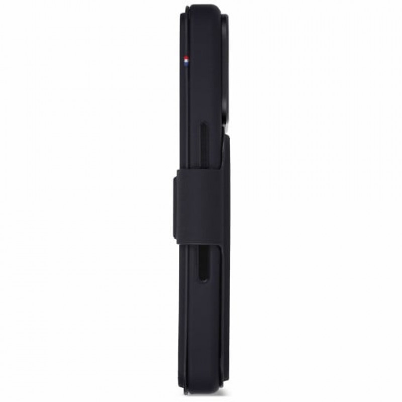 Decoded Textured Silicone Detachable Wallet -lompakkokotelo Apple iPhone 18 Pro / iPhone 17 Pro -puhelimelle, phantom black