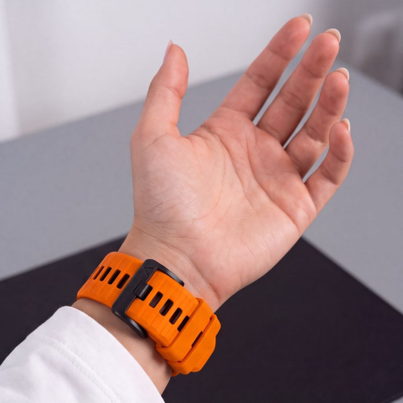Tech-Protect Iconband Pro THP6048 -kellonranneke Garmin Fenix 5X / 5X Plus / 6X / 6X Pro / 7X / 8 / 8 Pro / 9 / 9 Pro (47 mm), oranssi / musta