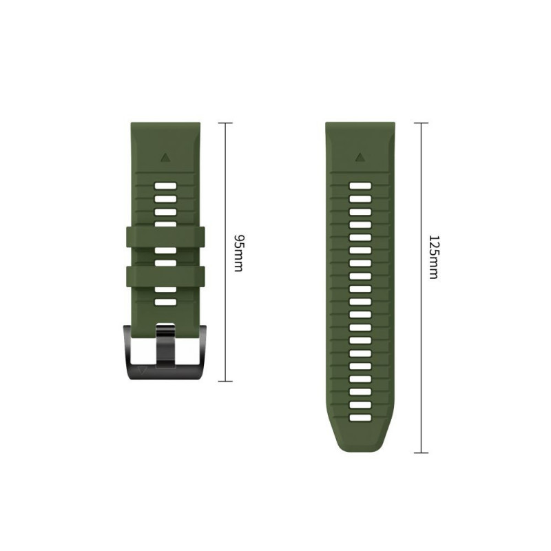 Tech-Protect Iconband Pro THP6049 kellonranneke Garmin Fenix 5X / 5X Plus / 6X / 6X Pro / 7X / 8 / 8 Pro / 9 / 9 Pro (47 mm), vihreä / musta