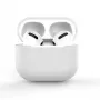 Hurtel silikoninen kotelo AirPods 2 / AirPods 1 -kuulokkeille, valkoinen