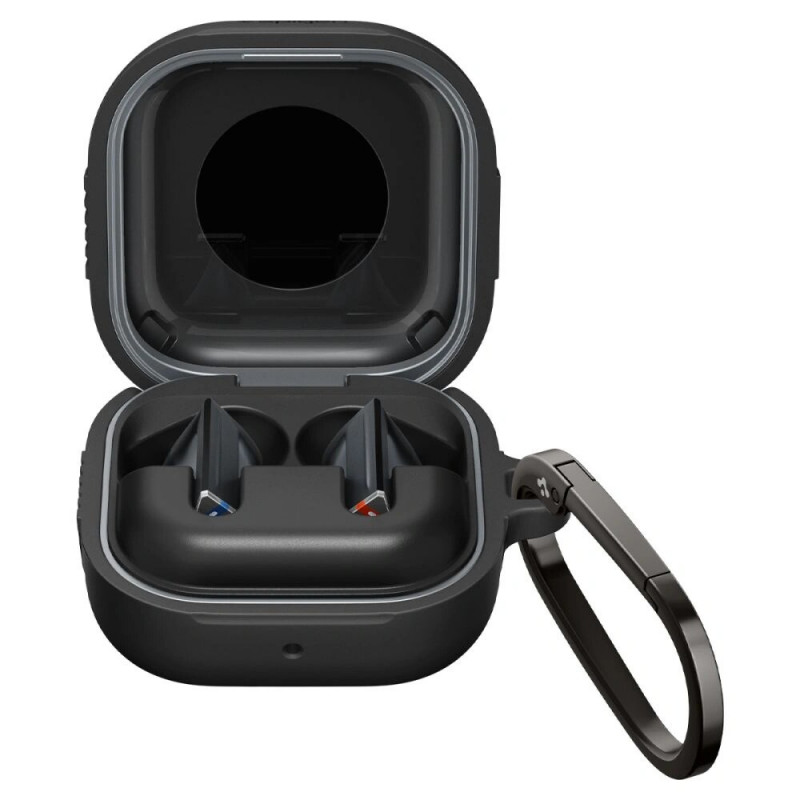 Spigen Rugged Armor -suojakotelo Samsung Galaxy Buds 4 / 4 Pro -kuulokkeille, matta musta