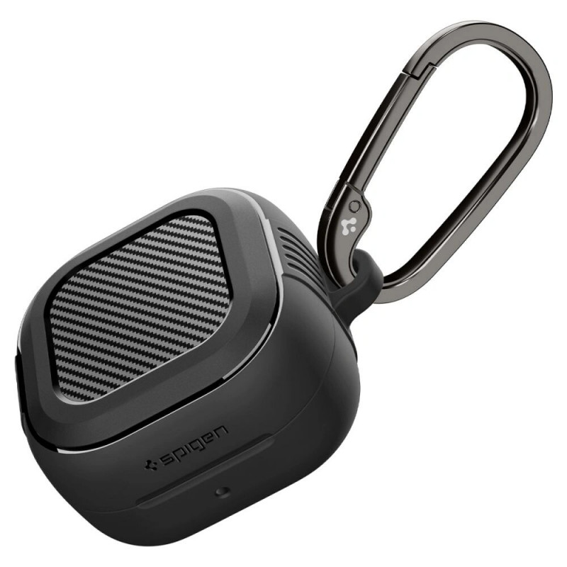 Spigen Rugged Armor -suojakotelo Samsung Galaxy Buds 4 / 4 Pro -kuulokkeille, matta musta