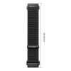 Tech-Protect NylonLoop THP6104 -kellonranneke Garmin Fenix 5X / 5X Plus / 6X / 6X Pro / 7X / 8 / 8 Pro / 9 / 9 Pro (51 mm), musta