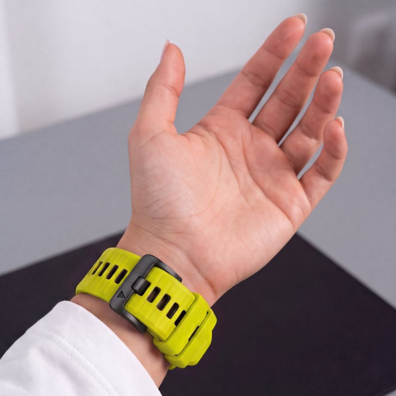 Tech-Protect Iconband Pro THP6042 -kellonranneke Garmin Fenix 5X / 5X Plus / 6X / 6X Pro / 7X / 8 / 8 Pro / 9 / 9 Pro (51 mm), limenvihreä / musta