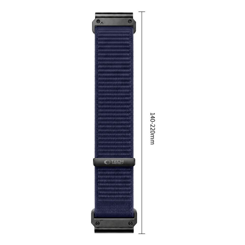 Tech-Protect NylonLoop THP6105 kellonranneke Garmin Fenix 5X / 5X Plus / 6X / 6X Pro / 7X / 8 / 8 Pro / 9 / 9 Pro (51 mm), laivastonsininen