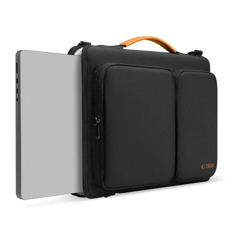 Tech-Protect Defender Bag THP4355 kannettavatietokonelaukku 13-14", musta/oranssi