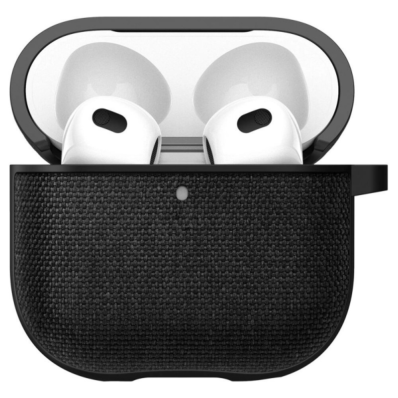 Spigen Urban Fit -kotelo Apple AirPods 4 -kuulokkeille, musta