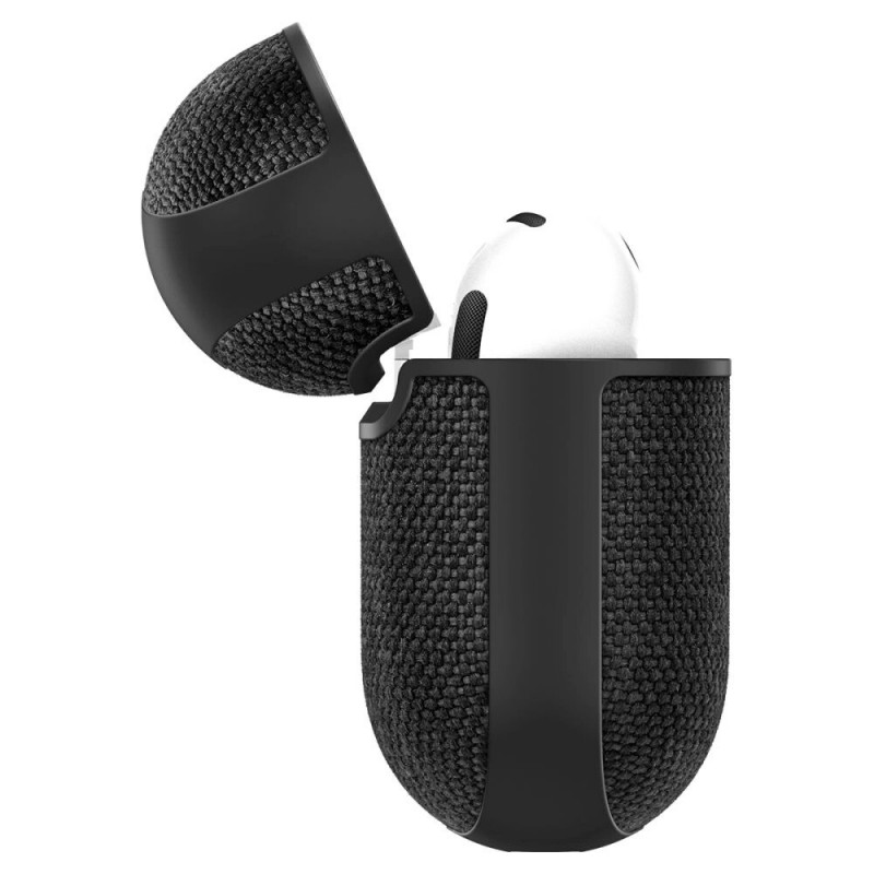 Spigen Urban Fit -kotelo Apple AirPods 4 -kuulokkeille, musta