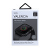 UNIQ Valencia -suojakotelo Apple Watch Series 4/5/6/SE 44 mm -kellolle, gunmetal grey