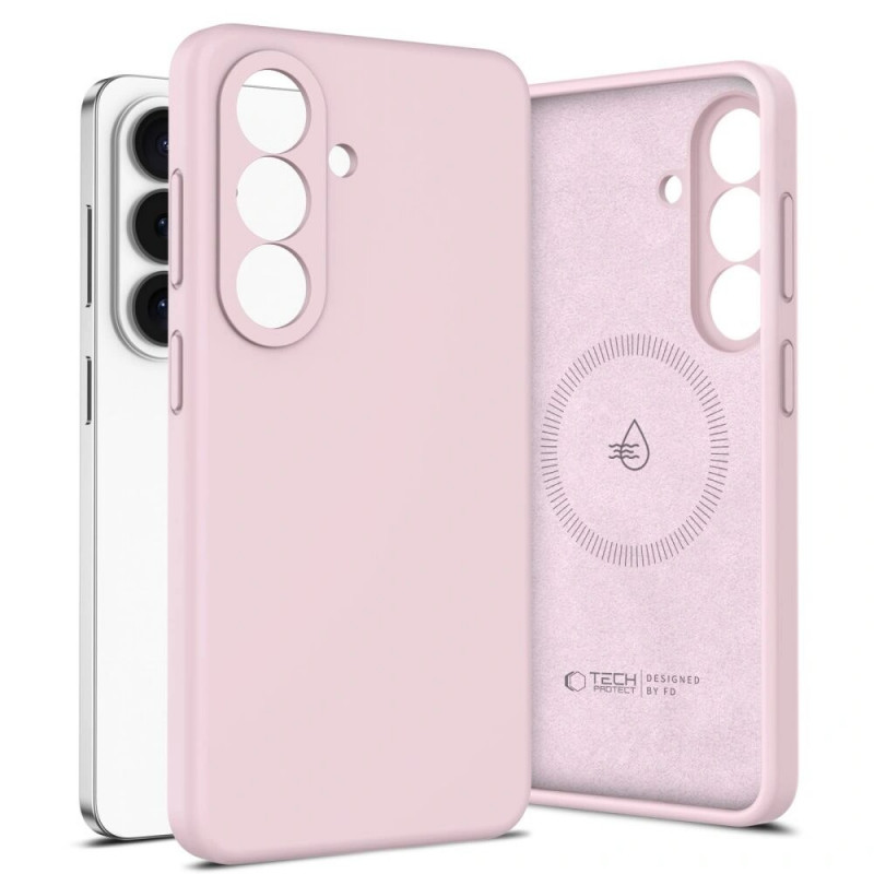 Tech-Protect Silikoninen MagSafe-kuori Samsung Galaxy S26+:lle, Pink Pearl