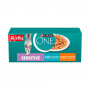 Purina ONE Sensitive -kissanruoka, kana ja porkkana, 60 x 85 g