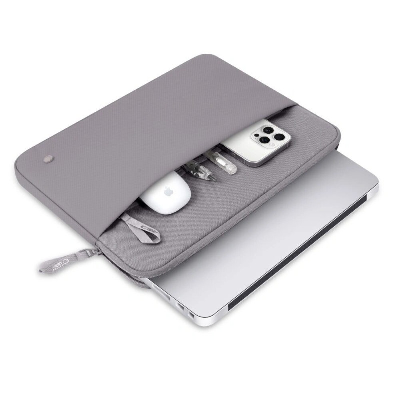 Tech-Protect Sleeve kannettavan tietokoneen suojahylsy 13-14", Crayon Grey