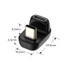 Tech-Protect UltraBoost AA04 USB-C-kulma-adapteri, musta