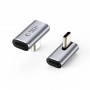 Tech-Protect UltraBoost AA03 USB-C-kulma-adapteri, harmaa