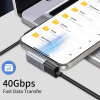 Tech-Protect UltraBoost AA03 USB-C-kulma-adapteri, harmaa