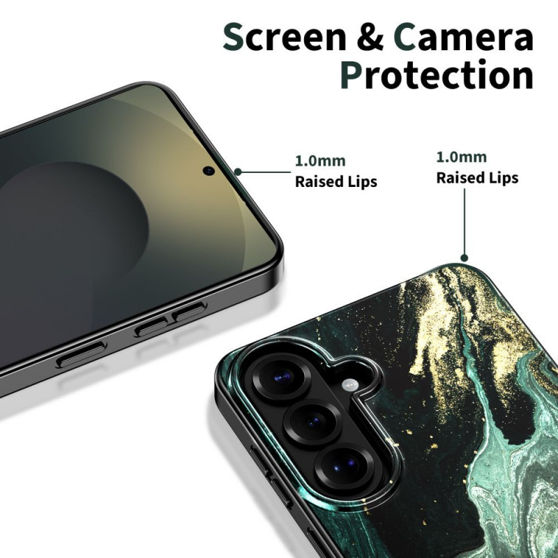 Tech-Protect Lamano MagSafe -suojakotelo Samsung Galaxy S26 -puhelimelle, musta ja vihreä