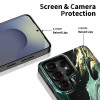 Tech-Protect Lamano MagSafe -suojakotelo Samsung Galaxy S26 Ultra -puhelimelle, musta ja vihreä
