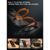 Supcase UB Grip Mag MagSafe -aramidikotelo Apple iPhone 17 Pro Max / 18 Pro Max -puhelimelle, musta/oranssi