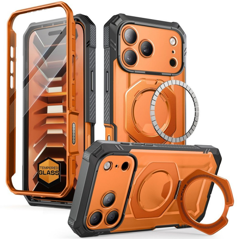Supcase Grip Pro Mag MagSafe -suojakotelo Apple iPhone 17 Pro / 18 Pro -puhelimelle, korallinpunainen