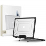 Tech-Protect SmartShell Pro -suojakotelo Apple MacBook Air 13" (M2/M3/M4/M5) 2023-2025, musta/kirkas