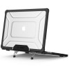 Tech-Protect SmartShell Pro -suojakotelo Apple MacBook Air 13" (M2/M3/M4/M5) 2023-2025, musta/kirkas