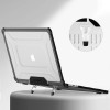 Tech-Protect SmartShell Pro -suojakotelo Apple MacBook Air 13" (M2/M3/M4/M5) 2023-2025, musta/kirkas