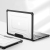 Tech-Protect SmartShell Pro -suojakotelo Apple MacBook Air 13" (M2/M3/M4/M5) 2023-2025, musta/kirkas