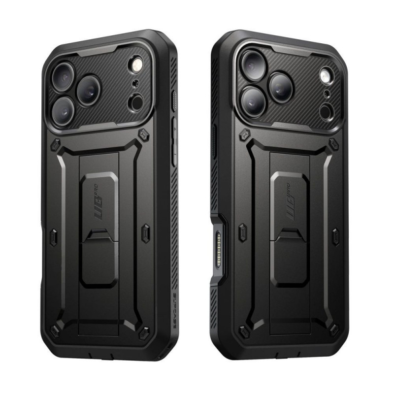 Supcase Unicorn Beetle Pro -suojakotelo Apple iPhone 17 Pro Max / 18 Pro Max -puhelimelle, musta