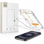 Tech-Protect Quick Set+ karkaistu lasi -näytönsuojus Apple iPhone 15 / 16 -puhelimelle, musta (2 kpl)