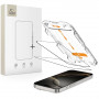 Tech-Protect Quick Set+ karkaistu lasi -näytönsuojus Apple iPhone 16 Pro -puhelimelle, musta (2 kpl)