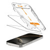 Tech-Protect Quick Set+ karkaistu lasi -näytönsuojus Apple iPhone 16 Pro -puhelimelle, musta (2 kpl)
