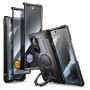 Supcase UB Grip Mag MagSafe -suojakotelo Samsung Galaxy Z Fold 8 -puhelimelle, jossa karkaistu lasi ja yksityisyyslasi, musta