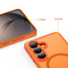 Tech-Protect Magmat MagSafe -suojakotelo Samsung Galaxy S26 -puhelimelle, matta oranssi