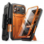 Supcase Unicorn Beetle Pro -suojakotelo Apple iPhone 17 Pro Max -puhelimelle, korallinpunainen