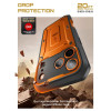 Supcase Unicorn Beetle Pro -suojakotelo Apple iPhone 17 Pro Max -puhelimelle, korallinpunainen