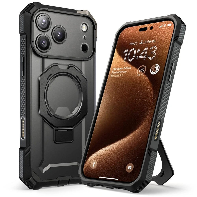 Supcase Unicorn Beetle Grip Mag MagSafe -suojakotelo Apple iPhone 17 Pro Max -puhelimelle, musta