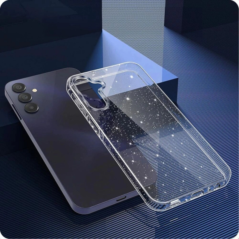 Tech-Protect FlexAir -kotelo Samsung Galaxy S26 -puhelimelle, Glitter, THP5175