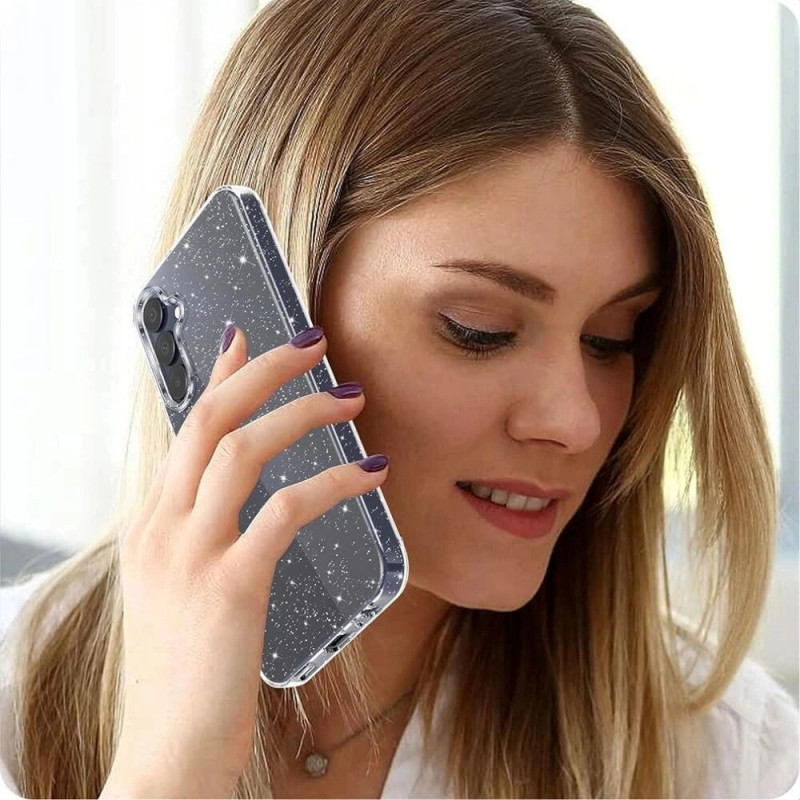 Tech-Protect FlexAir -kotelo Samsung Galaxy S26 -puhelimelle, Glitter, THP5175