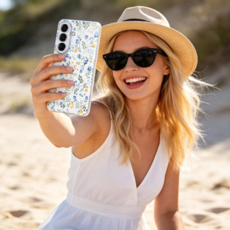 Tech-Protect FlexAir -kuori Samsung Galaxy A57 5G -puhelimeen, Spring Flowers