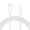 Tech-Protect NC20W 1-port USB-C seinälaturi PD 20W Lightning-kaapelilla, valkoinen, 100 cm