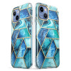 Supcase Cosmo -suojakotelo Apple iPhone 14 Plus / 15 Plus -puhelimelle, merensininen