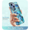 Supcase Cosmo -suojakotelo Apple iPhone 14 Plus / 15 Plus -puhelimelle, merensininen