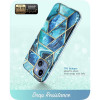 Supcase Cosmo -suojakotelo Apple iPhone 14 Plus / 15 Plus -puhelimelle, merensininen