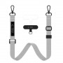 Tech-Protect C6S Rope Crossbody Crayon Grey -puhelinrannekorusetti
