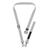 Tech-Protect C6S Rope Crossbody Crayon Grey -puhelinrannekorusetti