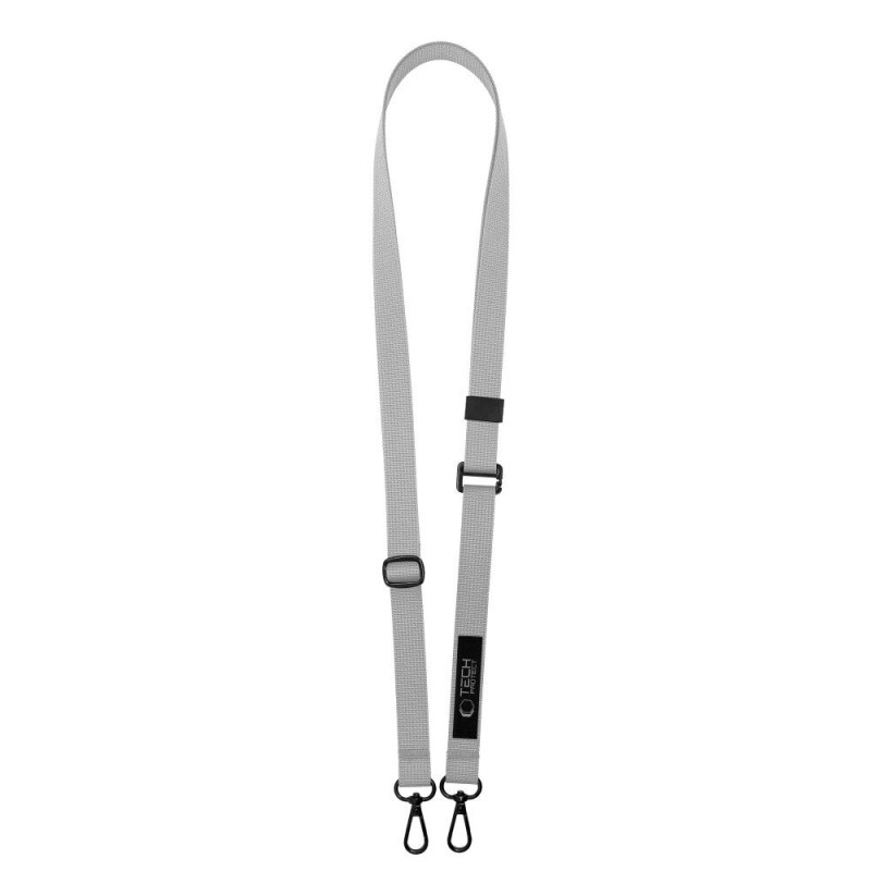 Tech-Protect C6S Rope Crossbody Crayon Grey -puhelinrannekorusetti